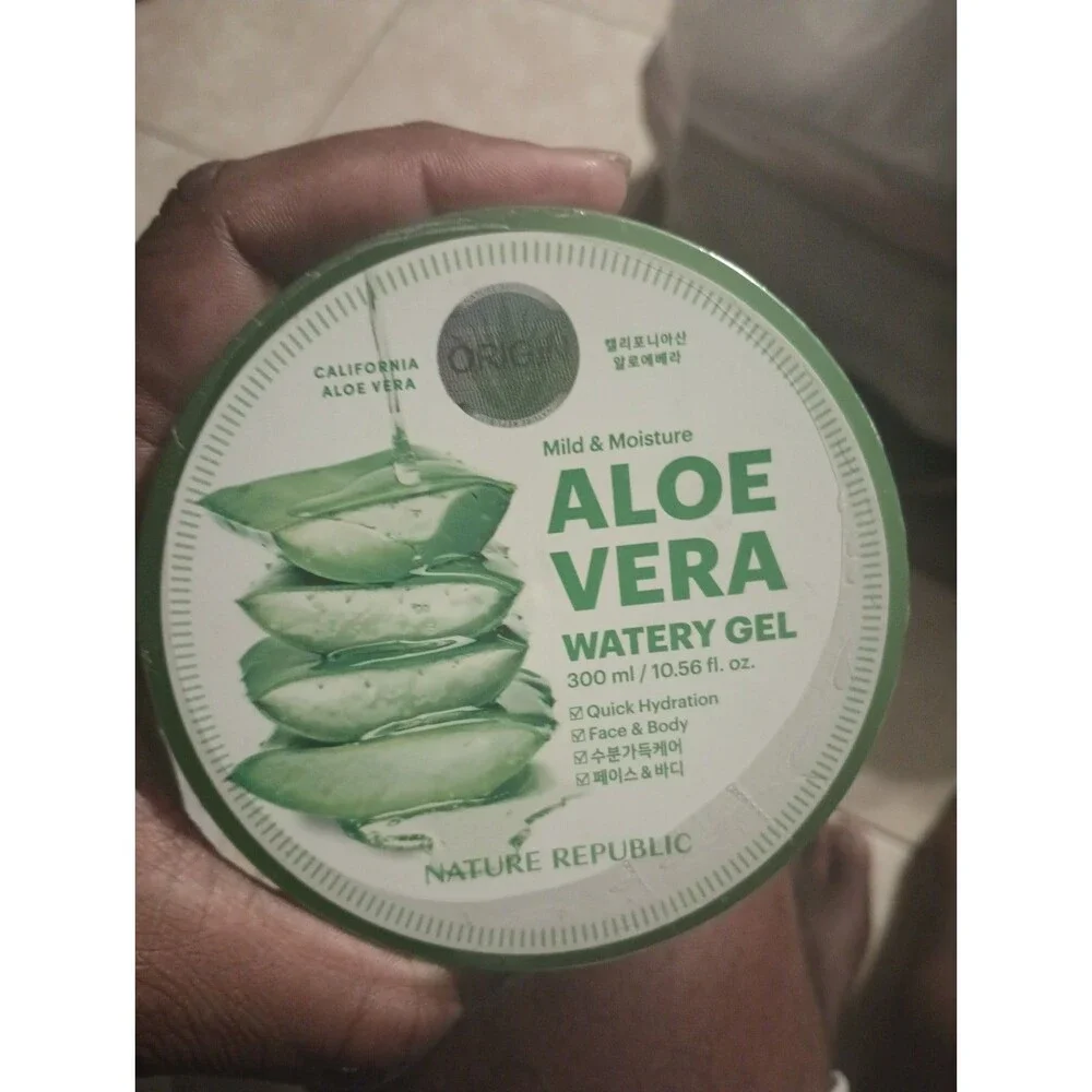 Nature's Republic Origin Aloe Vera Watery Gel  Exp 10/26 Face&body.